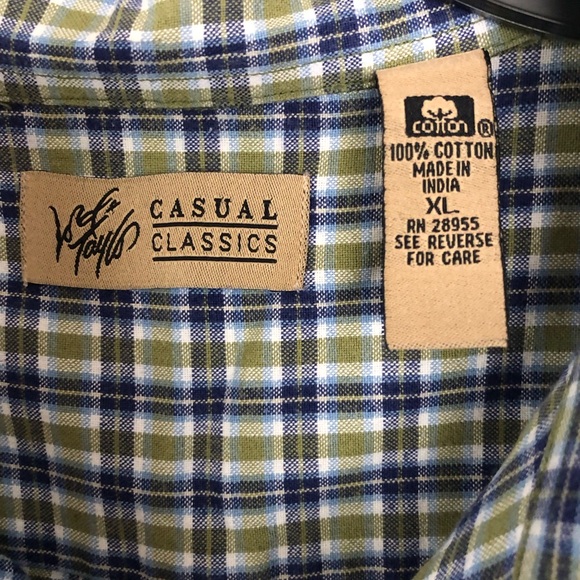 Mens Lord & Taylor Casual Classics Plaid Short Sleeve Button Down Shirt Size XL - Picture 2 of 5